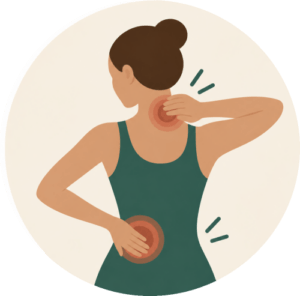 reduce back neck and shoulder pain Relieve physical discomfort